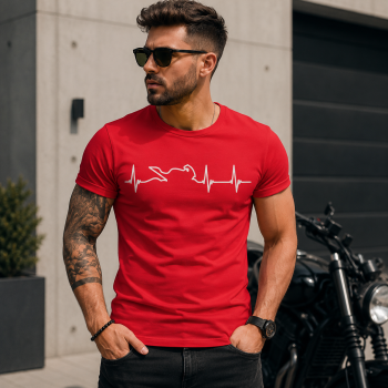 KOSZULKA M8 MOTO PULS napis-biały